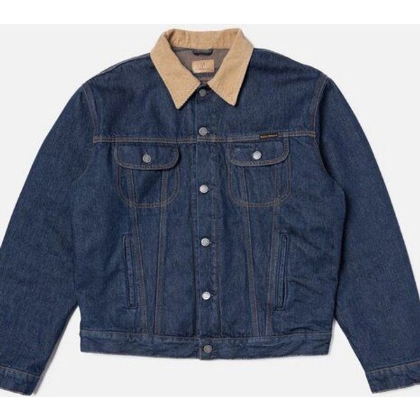 Nudie Jeans Jeansjacke mit Futter- Johnny Thunder- aus Biobaumwolle