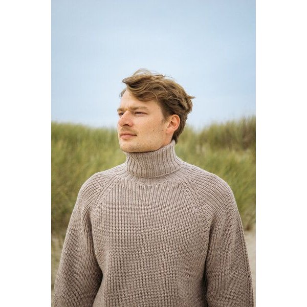 NORDKAP – Grobstrick Rollkragenpullover (Herren) aus 100% Merinowolle (RWS) von SALZWASSER
