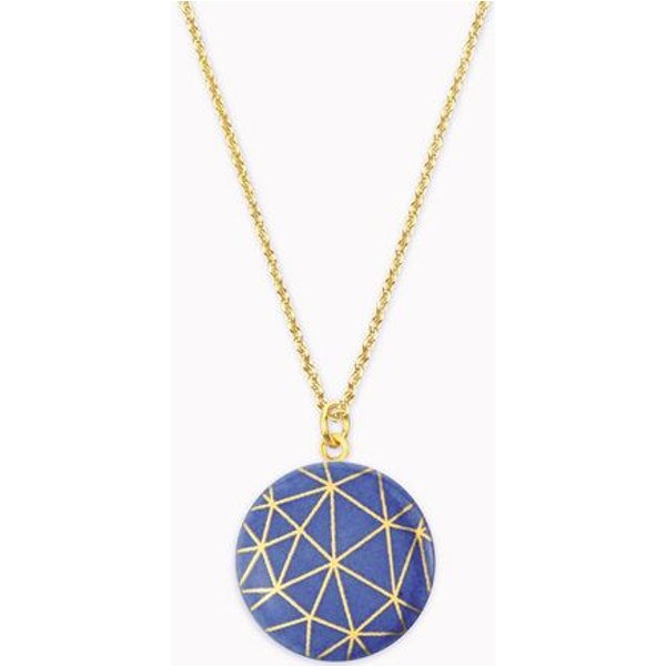 lille mus Halskette mit Porzellananhänger GEO Porzellanschmuck