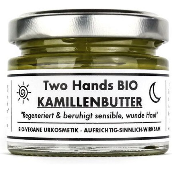 Two Hands BIO Kamillenbutter mit Bio-Kamille & Bio-Sheabutter - 5% Extrakt - Bio Vegan