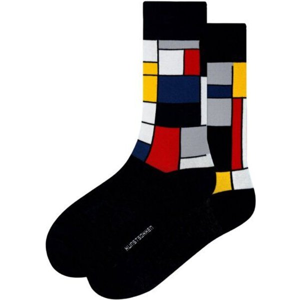 KUNSTSOKKEN Kunst Socken - Nahtlose Bunte Socken aus Bio-Baumwolle Mix - weihnachtsgeschenke für Künstler - Lustige Socken Geschenk