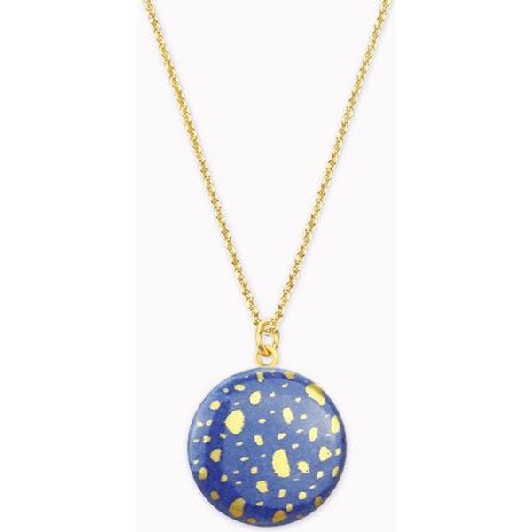 lille mus Halskette mit Porzellananhänger TERRAZZO Porzellanschmuck