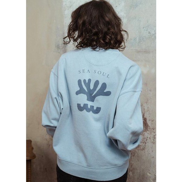 Kultgut Artdesign- Vintagelook Pulloversweater / Sea Soul