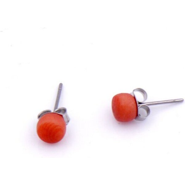 Mekhada Tagua Ohrstecker TOPI 5 mm