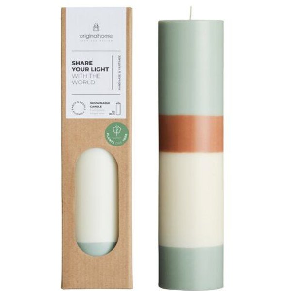 Originalhome Geruchsneutrale Geschichtete Stumpenkerze – vegan & fair.