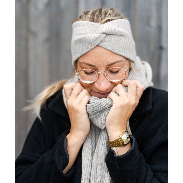 obumi STIRNBAND KNOT AUS KASCHMIR (100% RECYCLED)