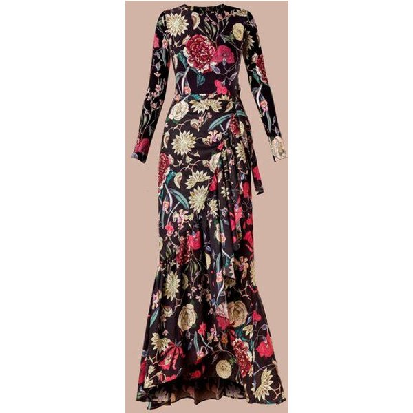 Atelier SNOW Set Langärmliger Body + Maxi-Wickelrock Camellia