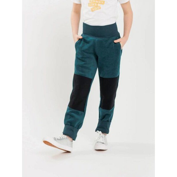Babbily Verstellbare Fleece Hose mit robustem Knie - 100% Bio-Baumwolle