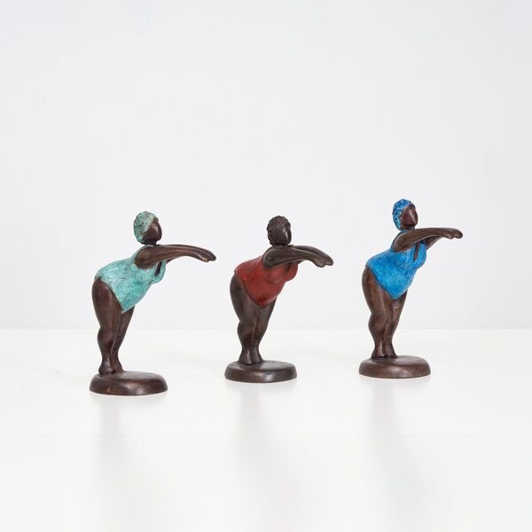 Moogoo Creative Africa Bronze-Skulptur "Bobaraba Plongeuse" by Alain Soré | 1kg 20cm | Unikate