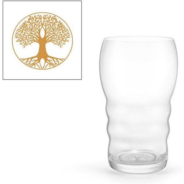 LivingDesigns Trinkglas Galileo Lebensbaum