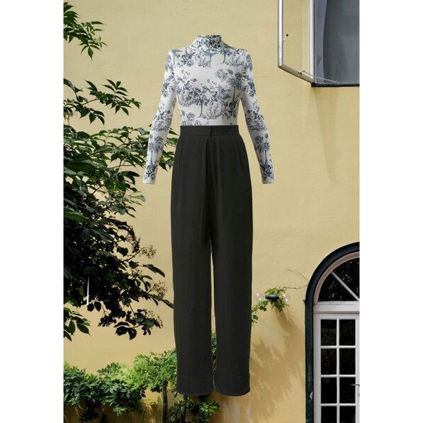 Atelier SNOW Set Langärmliger Body + Marlenehose Elena aus Bio-Lyocell