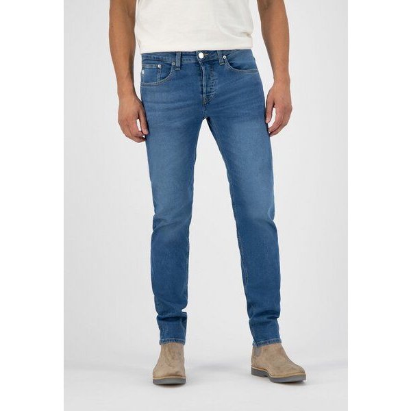 MUD Jeans Jeans Regular DUNN Low Tapered Comfort aus einem Baumwolle / Tencel Mix