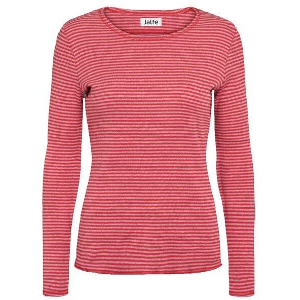 Langarmshirt Baumwolle schmal geringelt von Jalfe