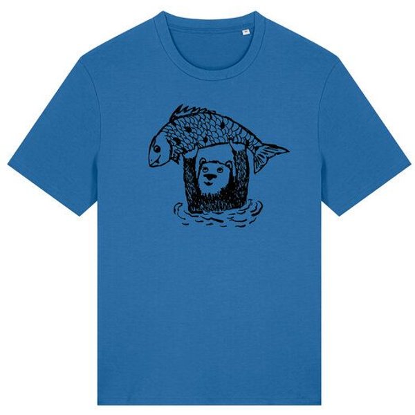 päfjes Björn der Bär & Fido der Fisch - Fair gehandeltes Männer/Unisex T-Shirt