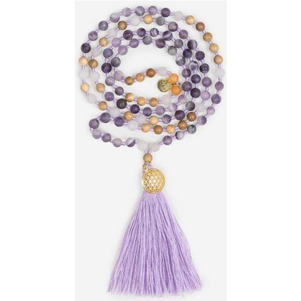 Spirit of OM Mala Hridaya Amethyst