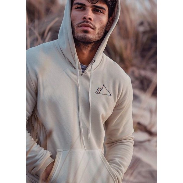Kultgut Gemütlicher, flauschiger Hoodie / Little Sunrise - Mountain