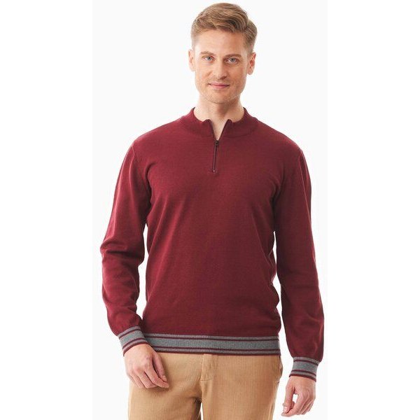 ORGANICATION Pullover aus Bio-Baumwolle mit Troyerkragen