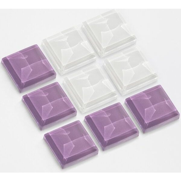 ALEXASCHA Deko Magnete aus Upcycling Glas • Set aus 9 starken Magneten • ideal zum Verschenken
