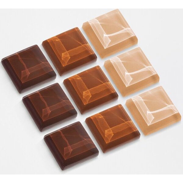 ALEXASCHA Magnet Set aus Upcycling Glas • 9 starke Magnete für den Kühlschrank • ideal zum Verschenken