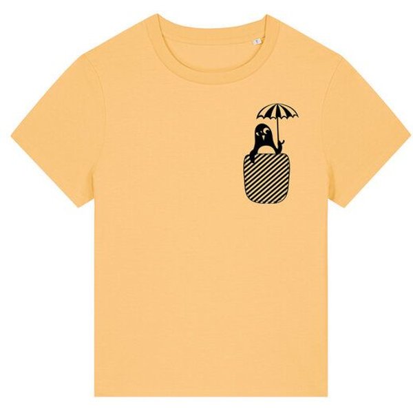 päfjes Pinguin Paul mit Schirm - Fair Bio Vegan - Frauen T-Shirt