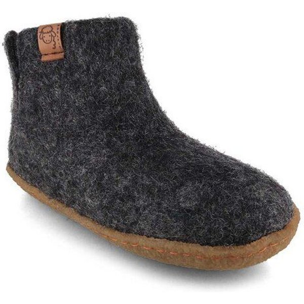 WoolFit Kinder-Hausschuhe Hüttenschuhe aus 100% Wolle