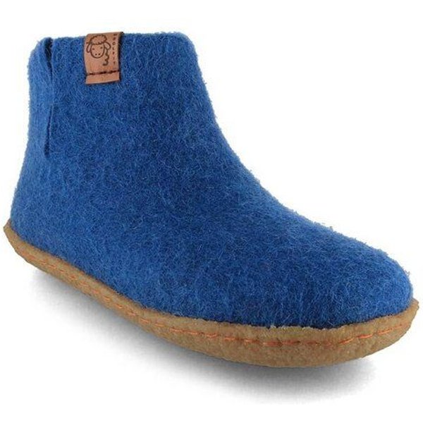 WoolFit Kinder-Hausschuhe Hüttenschuhe aus 100% Wolle