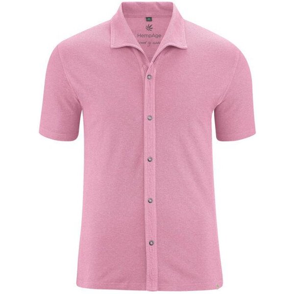 HempAge Jersey Pique Hemd Hanf/Biobaumwolle