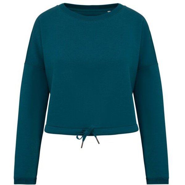Greenspired Umweltfreundliches cropped Oversize Damen Sweatshirt mit Rundhalsausschnitt 280g/m² XS- XL