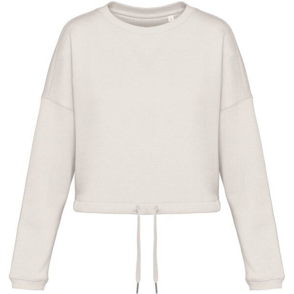 Greenspired Umweltfreundliches cropped Oversize Damen Sweatshirt mit Rundhalsausschnitt 280g/m² XS- XL