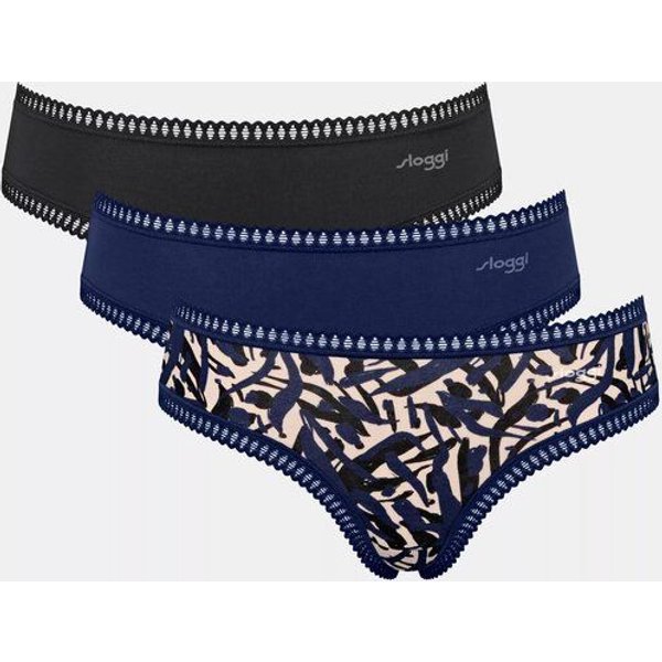 Sloggi 3er Pack GO Crush Hipster Slip Bio-Baumwolle