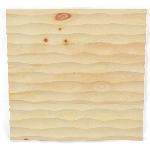 4betterdays Wandverkleidung aus Zirbenholz 33x33x2,8 cm (LxBxT) - echte Handarbeit