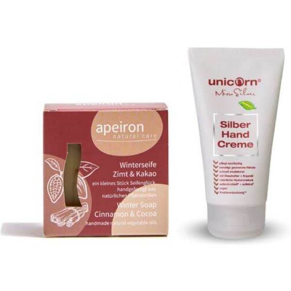 unicorn / apeiron Naturkosmetik Pflege Duo für Hände und Haut