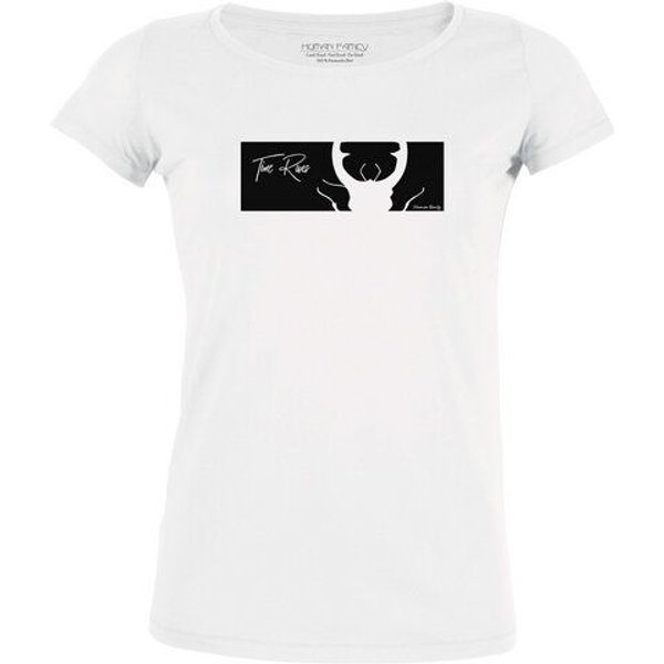 Human Family Damen T-Shirt Amorous "Time runs" aus Bio-Baumwolle