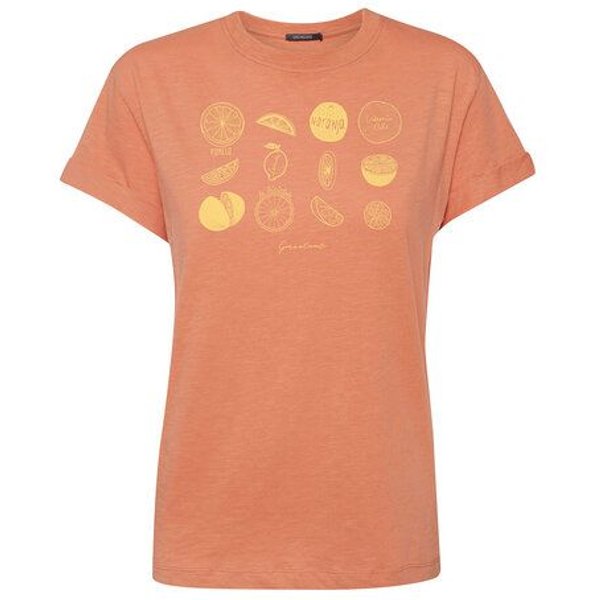 GREENBOMB Bike Citrus Stop - Lässiges T-Shirt aus Bio-Baumwolle / hochwertiger Print / Fair & Vegan