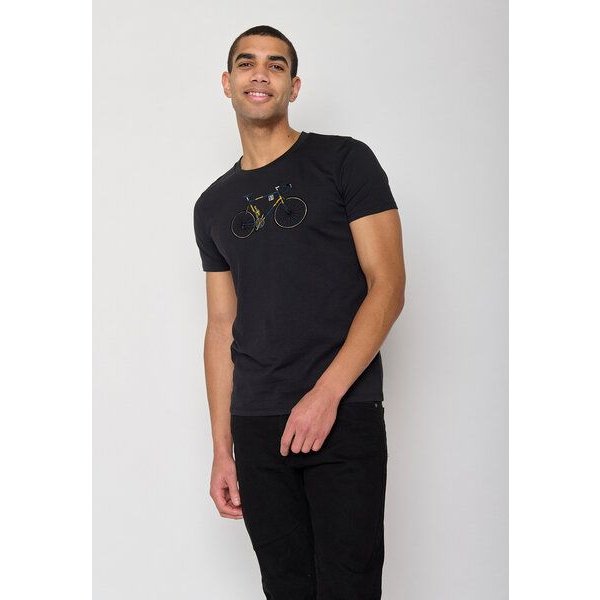 GREENBOMB Bike Knut Guide - Sportliches T-Shirt aus Bio-Baumwolle / hochwertiger Print / GOTS / Fair & Vegan