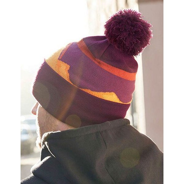 Bommelmütze Beanie Pom Pom Beechfield Mountain Peaks Pudelmütze Mutsch