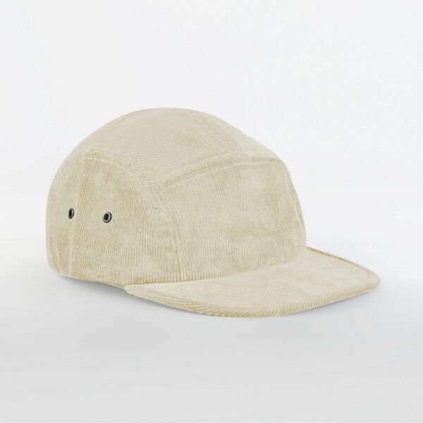 Beechfield Bio-Baumwolle Flat-Cap mit Metallverschluss Cord Kord EarthAware® Camping Cap
