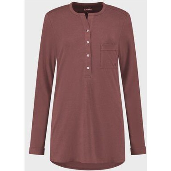 Pyjamaoberteil Damen "Yumeko" aus Baumwoll-Jersey