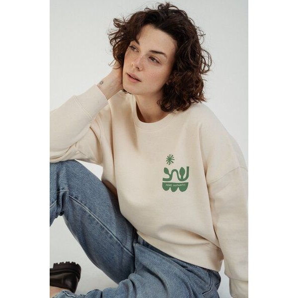 Kultgut Artdesign Boxy-Style Sweatpullover / More Humanity.