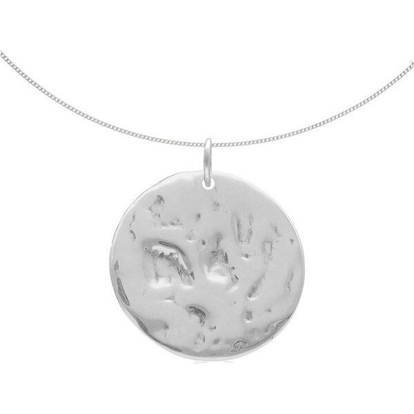 pakilia Kettenanhänger "Paisaje lunar" rund inkl. Silberkette 45 cm – fair gehandelt & handgefertigt in Mexiko