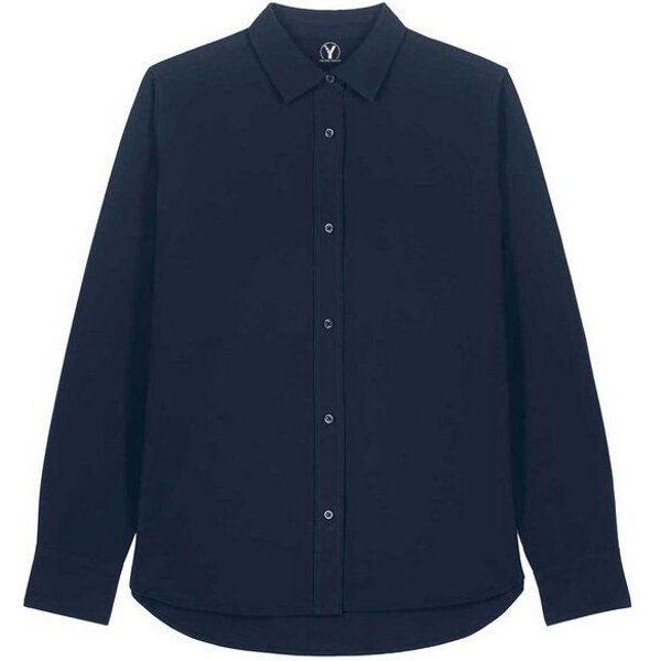 YTWOO Damen-Oxford-Hemd aus Bio-Baumwolle