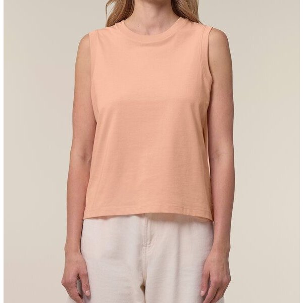 FAIRTICKEN BASICS Damen Shirt ohne Ärmel aus 100% Bio-Baumwolle