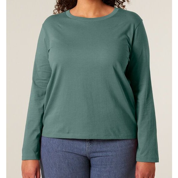 FAIRTICKEN BASICS Damen Basic Longsleeve Shirt aus 100% Bio-Baumwolle