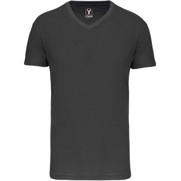 YTWOO Basic Herren T-Shirt mit V-Ausschnitt aus Bio-Baumwolle