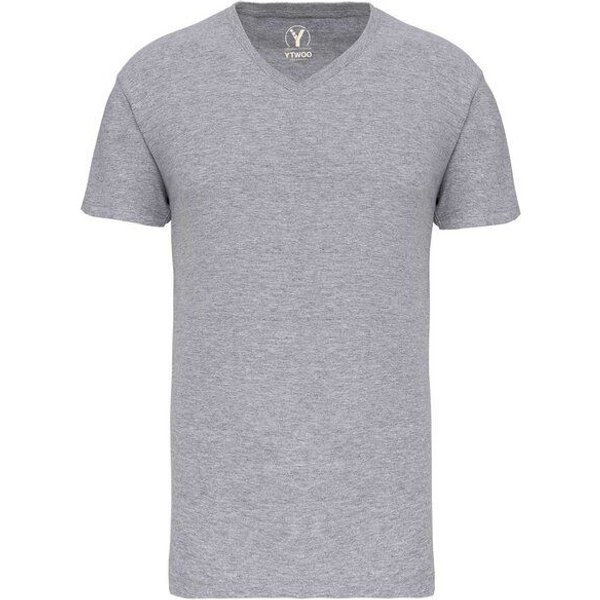 YTWOO Basic Herren T-Shirt mit V-Ausschnitt aus Bio-Baumwolle