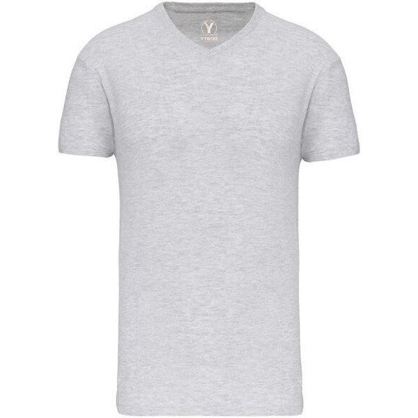 YTWOO Basic Herren T-Shirt mit V-Ausschnitt aus Bio-Baumwolle