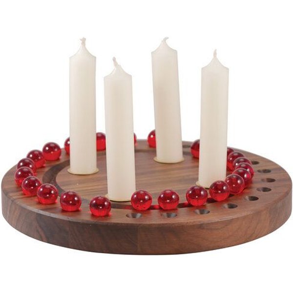 klotzaufklotz Adventskalender und Adventskranz für Stabkerzen