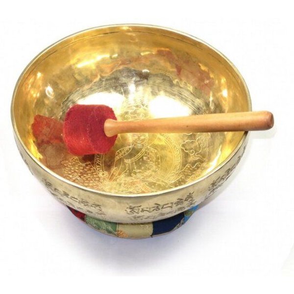 Just Be Buddha Mantra Klangschale handgehämmert ca. 25cm