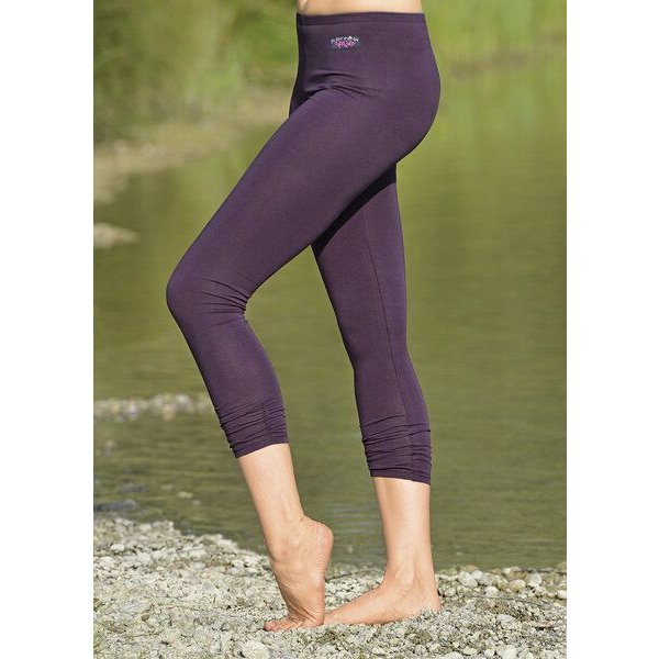 The Spirit of OM Legging 7/8 Länge Aubergine