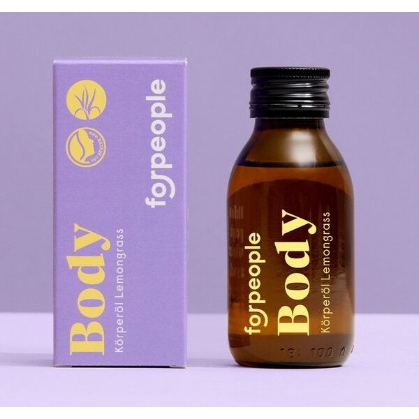 forpeople Naturkosmetik Körperöl mit Lemongras Duft 100ml - Buddy Oil